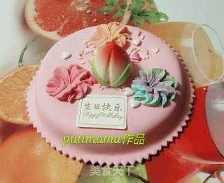 创意翻糖生日蛋糕