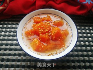 桂花冰糖炖木瓜的做法