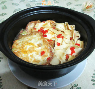 煎鸡蛋大白菜千张煲的做法