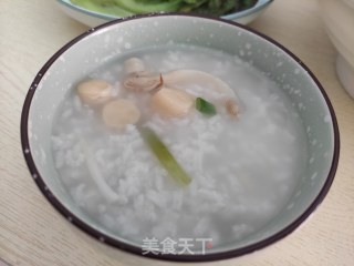 干贝沙虫粥的做法