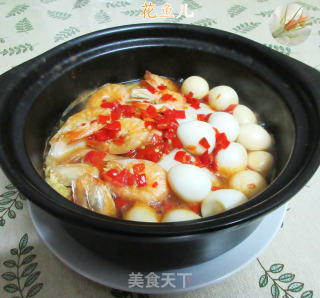 虾干鹌鹑蛋大白菜煲的做法