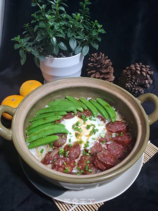 腊肠煲仔饭的做法