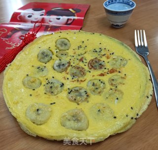 香蕉蛋饼的做法