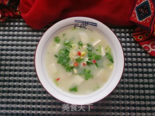 羊汤炖豆腐的做法