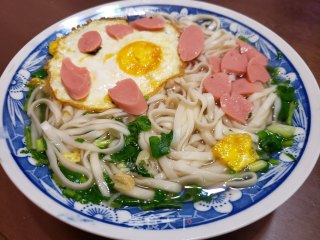 煎蛋汤面的做法