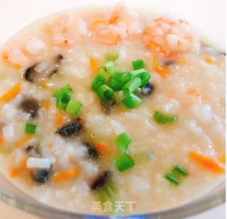 鲜虾海参粥的做法