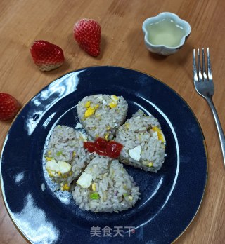 鸡蛋青蒜末炒饭的做法