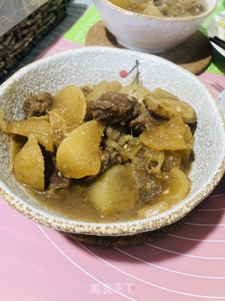 牛肋条炖白萝卜的做法