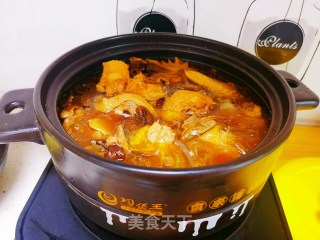 笨鸡炖臻蘑的做法