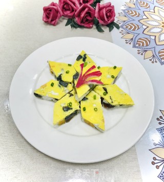 三色蒸蛋的做法