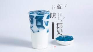 网红饮品蓝鲸椰奶做法的做法
