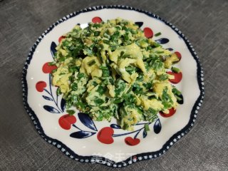 蒜苗炒鸡蛋的做法