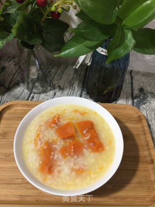 南瓜双米粥的做法
