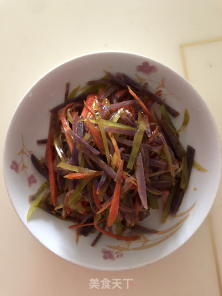 三色麻辣丝的做法