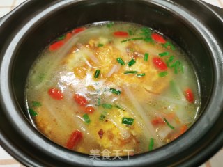 煎蛋萝卜丝汤的做法