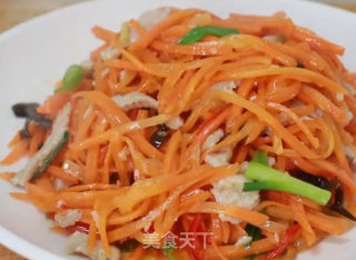 萝卜炒肉丝的做法