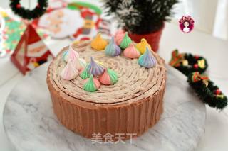 芋泥树桩蛋糕的做法