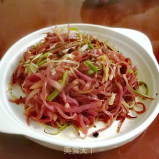 辣炒心里美萝卜丝的做法