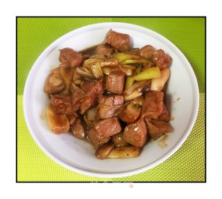 松茸菇牛肉粒的做法
