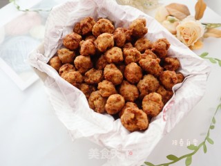 炸羊肉丸子❤️外酥里软小时候的味道❤️的做法