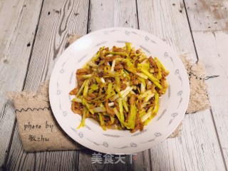 韭黄肉丝的做法