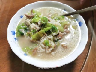 肉丝生菜粥的做法