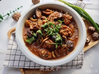 下饭菜菌菇焖炒鸡❤️家常版小鸡炖蘑菇的做法