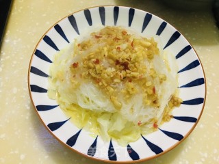 蒜蓉粉丝蒸白菜心的做法