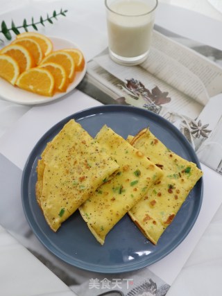 黑椒牛奶鸡蛋软饼（减重主食代餐）的做法