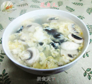菌菇蛋花汤的做法