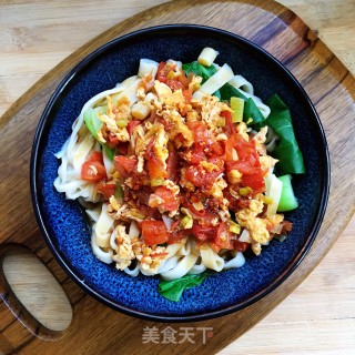 西红柿鸡蛋打卤面的做法