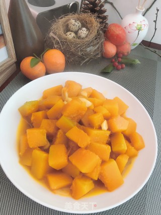 炒老南瓜的做法