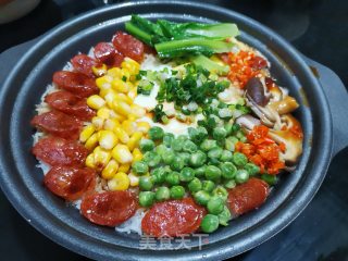 五彩缤纷煲仔饭的做法