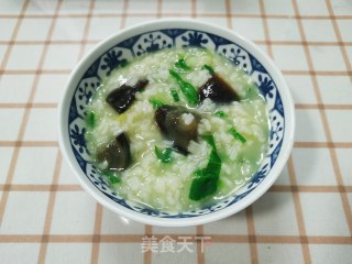 皮蛋青菜粥的做法
