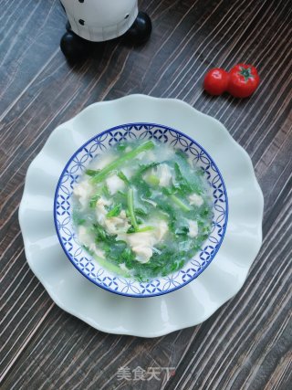 茼蒿菜汤的做法