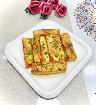 孜然豆腐的做法