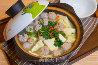 砂锅豆腐丸子的做法