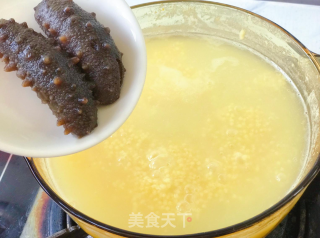 银鱼海参小米粥的做法