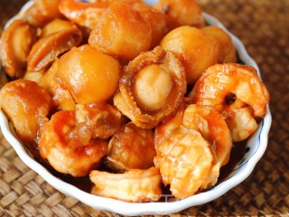 鲍鱼小土豆烧虾球的做法