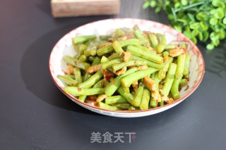 肉片炒豆角的做法