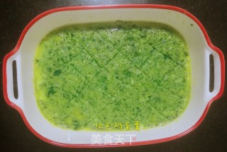 绿色鸡蛋羹的做法