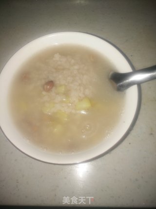 红薯花生大米粥的做法