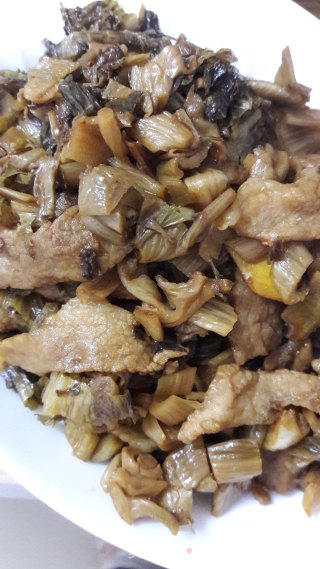 猪肉炒咸芥菜的做法