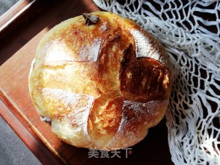 雪花粉波兰种果干欧包的做法