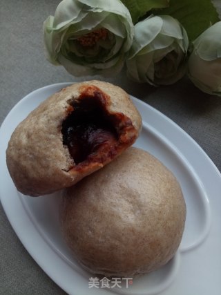 黑麦豆沙包的做法