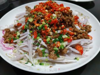 香芋丝蒸肉末的做法