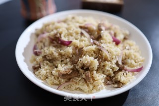 黑椒洋葱牛肉炒饭的做法