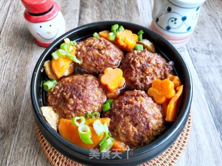 蒸牛肉狮子头的做法