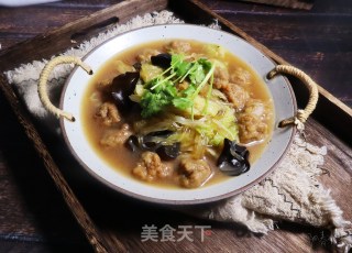 牛肉丸粉条炖白菜（无油清炖更健康）的做法