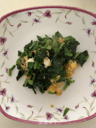 菠菜炒蛋的做法